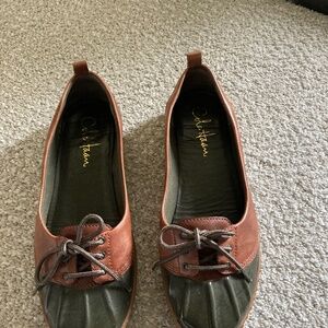 Women’s Cole Haan Nike Air Duck Toe Leather Shoes, Size 6.5